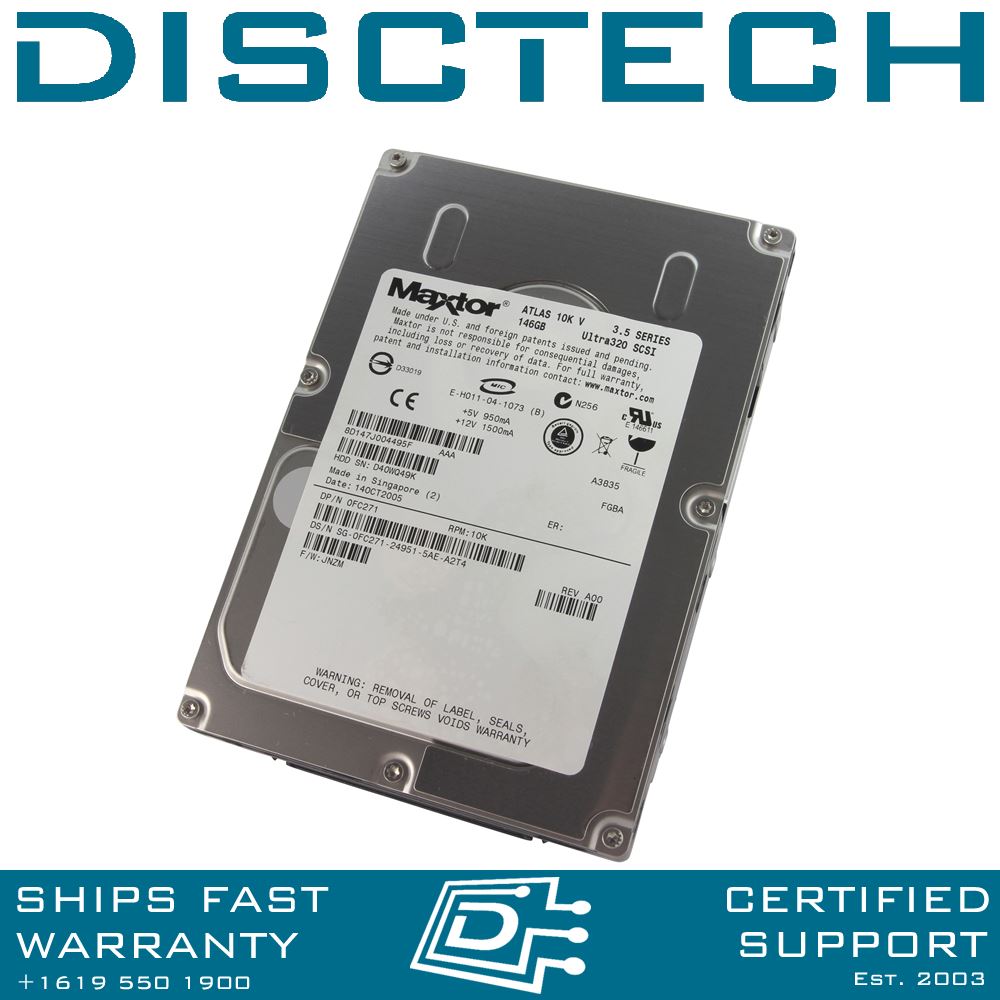 Maxtor 8D147J0 147GB SCSI 80pin 10K RPM Hard Drive HDD - Picture 1 of 3