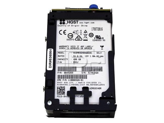 Hitachi 005052273 5052273 118000326-01 0B35269 SAS Solid State Drive image 1