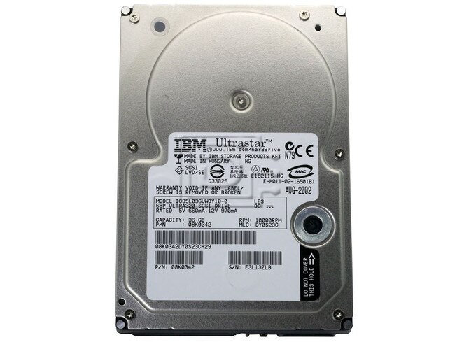 HGST 08K0342 IC35L036UWDY10 SCSI Hard Drives Image 2 image