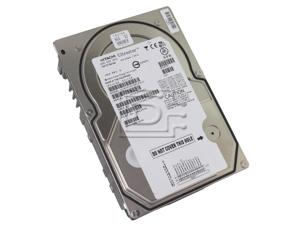 Hitachi 08K2409 HUS157373ELF200 <br> Fibre Channel Hard Drives