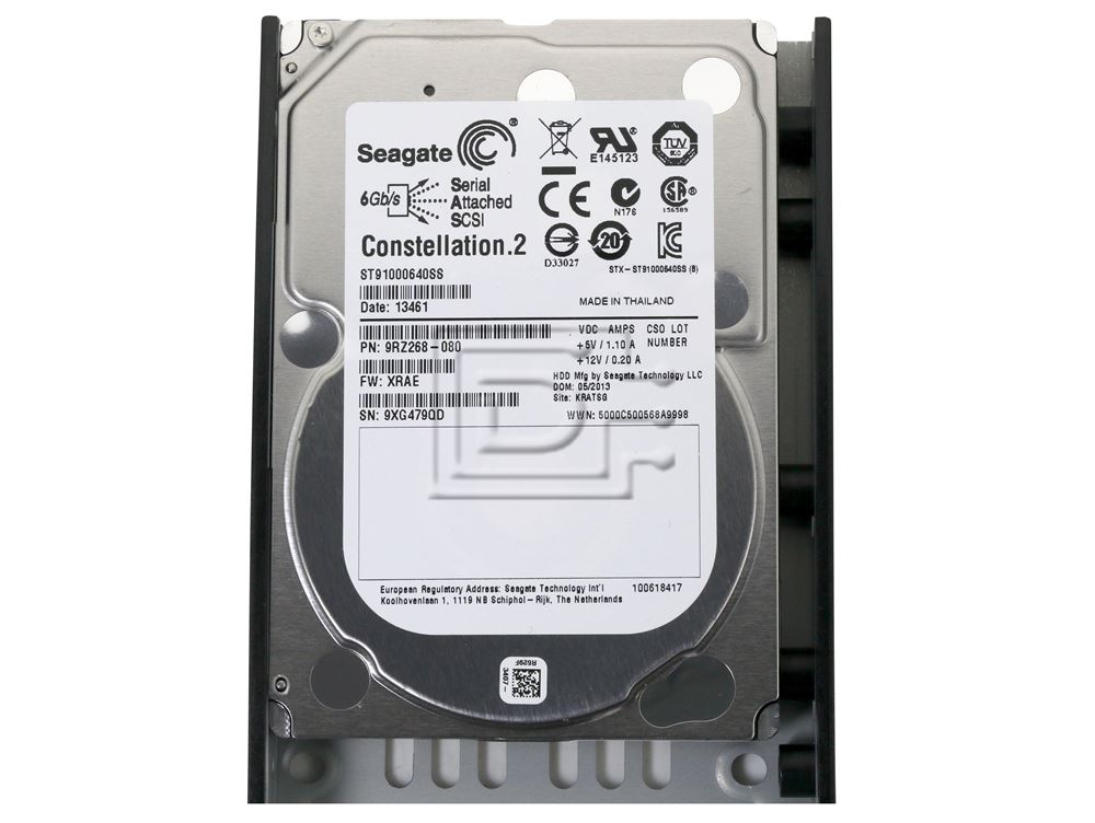 Dell Equallogic Compellent 0960777-06 9RZ268-080 P8V7R 0P8V7R 0806V 00806V ES-1T72-SAS-CON2-COMP SAS Hard Drive Image 2 image