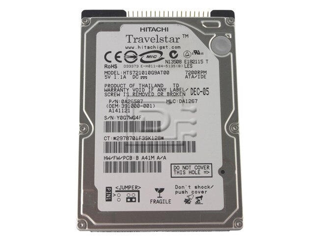 Hitachi 0A26587 Laptop IDE ATA100 Hard Drive image 1