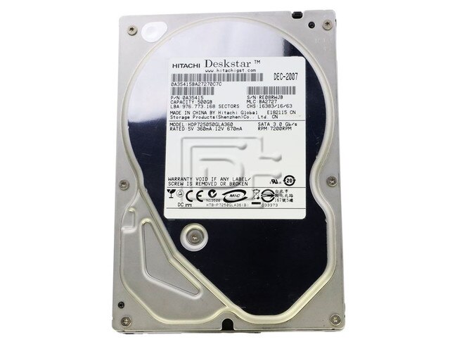 HGST 0A35415 HDP725050GLA360 SATA Hard Drive Image 1 image