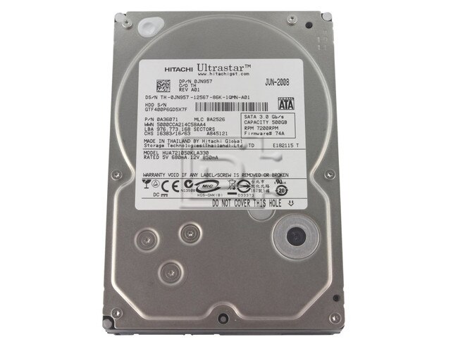 Hitachi 0A36071 HUA721050KLA330 0JN957 JN957 SATA Hard Drive image 1