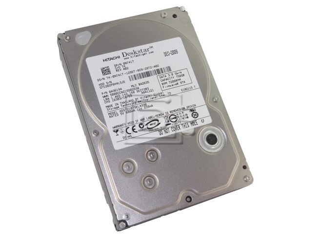 Hitachi 0A36194 HDS721075KLA330 0NT417 NT417 SATA Hard Drive image 1