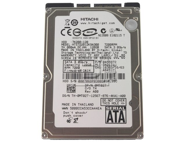 7K200 120GB 2.5" SATA 0A55972 / HTS722012K9A300
