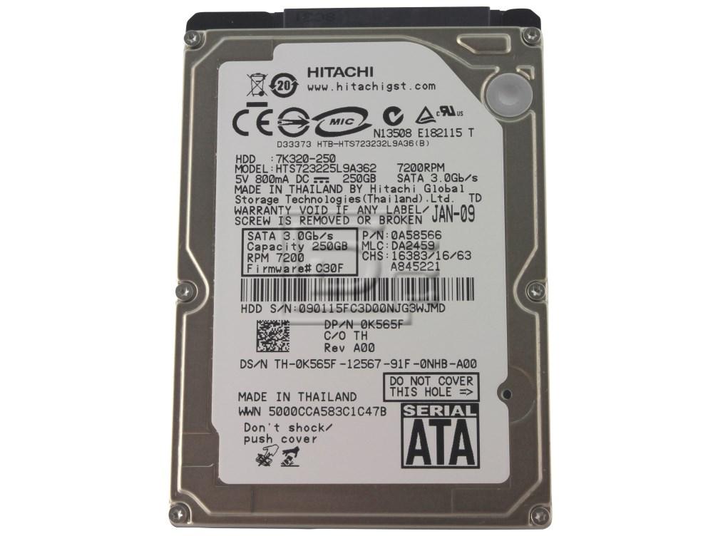 Hitachi Travelstar 7?K750?hts727575?a9e364?(0j12283?)ハードドライブ Hitachi Travelstar 7K750 HTS727550A9E364 / 0J12281 500GB 7.2