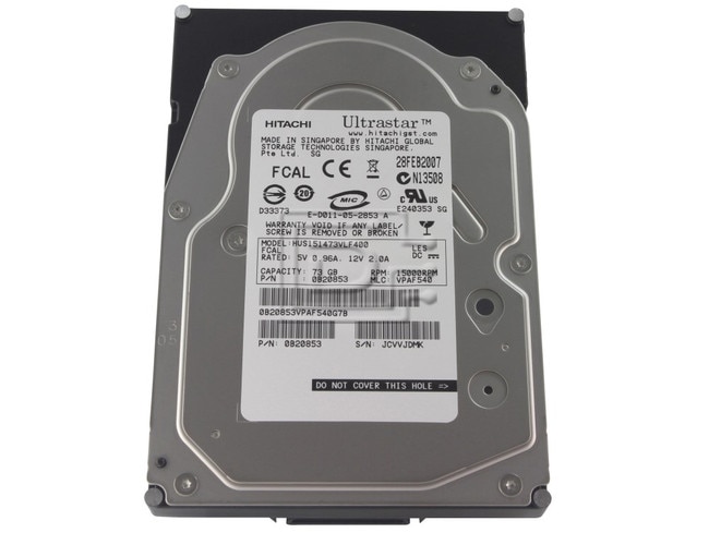 HGST 0B20853 HUS151473VLF400 Fibre Fiber Channel Hard Drives Image 1 image