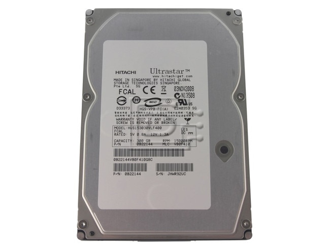HGST 0B22144 HUS153030VLF400 Fibre Fiber Channel Hard Drives Image 1 image