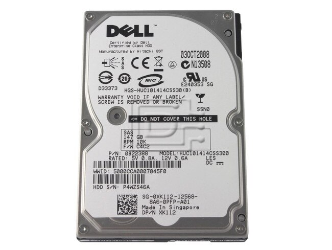 Hitachi 0B22388 HUC101414CSS300 XK112 SAS Hard Drives image 1