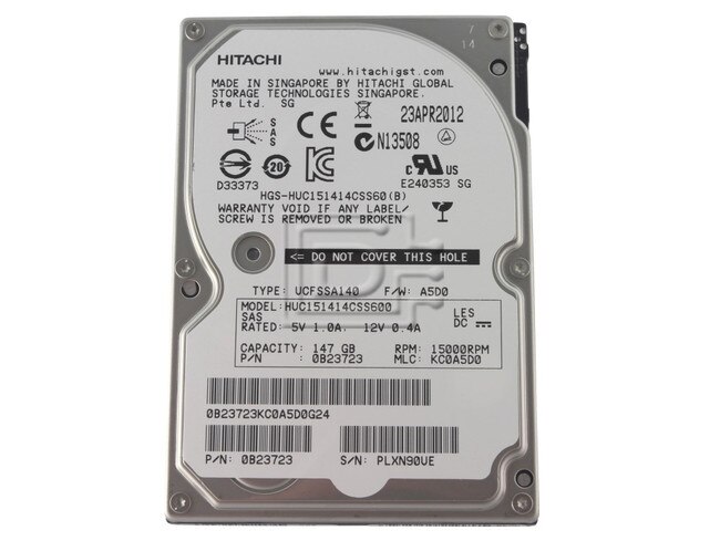 Hitachi 0B23723 HUC151414CSS600 Laptop Hitachi SAS Hard Drive image 1