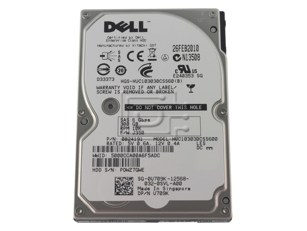 Hitachi Ultrastar C10K300 0B24191 0B23695 Serial Attached SAS Hard