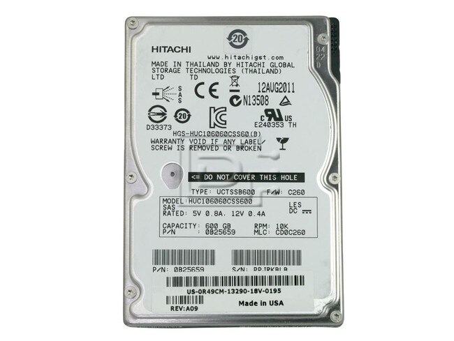 HGST 0B25659 HUC106060CSS600 C10K900 2.5inch SAS Hard Drive Image 2 image