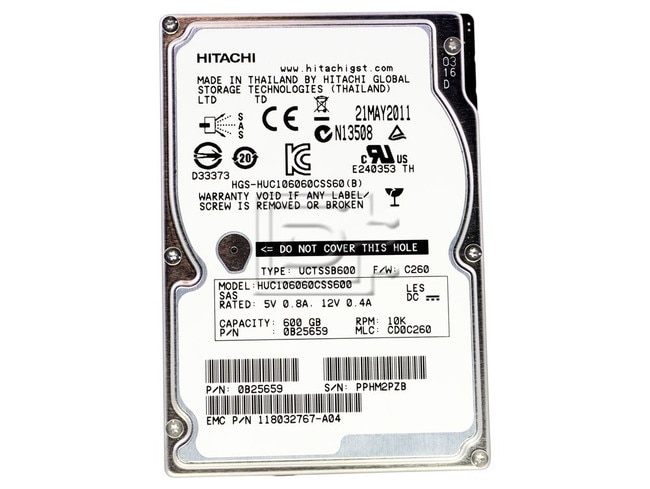 HGST 0B25681 HUC106060CSS600 105-000-227 118032833-A04 0B25659 600GB 10K 2.5inch SAS Hard Drive Image 2 image