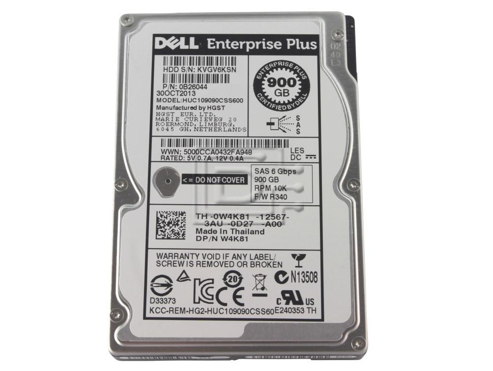 Hitachi C10K900 0B26044 / HUC109090CSS600 900GB SAS Dell Enterprise Plus  Hard Drive