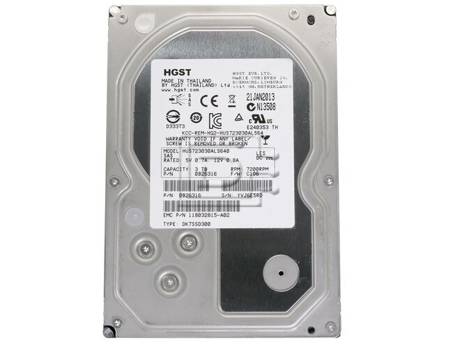 Hitachi 0B26316 HUS723030ALS640 118032815-A02 SAS 3TB Hard Drive image 2