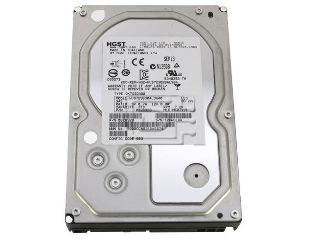 Hitachi 0B26328 HUS723030ALS640 SAS 3TB Hard Drive image 1