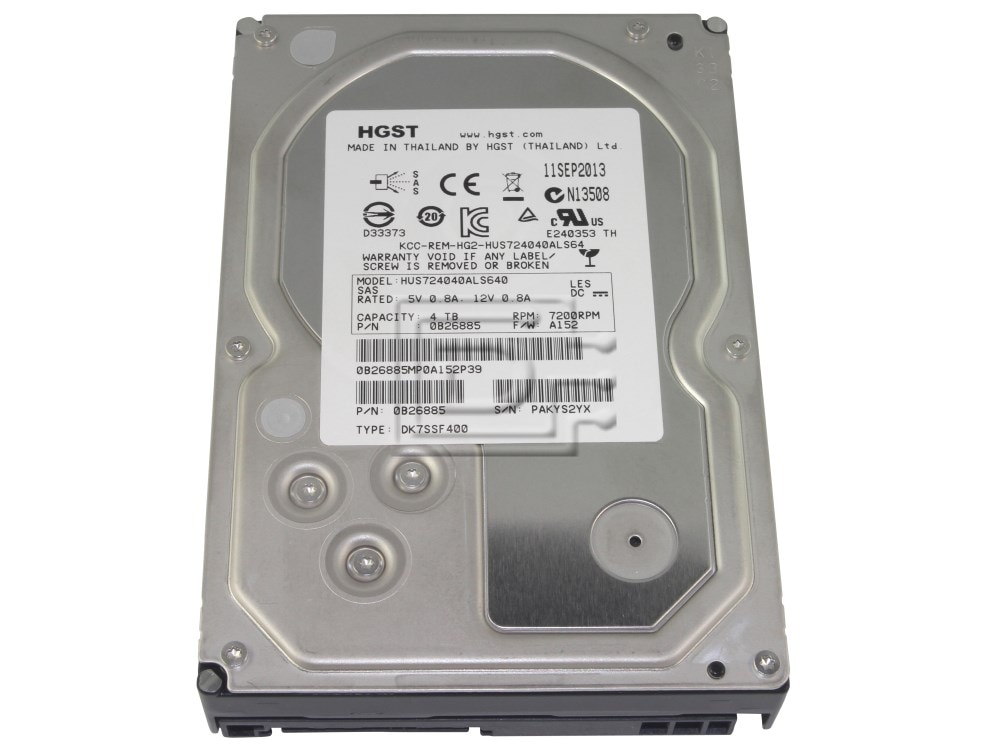 Hitachi Ultrastar 0B26885 4TB Hard Drive