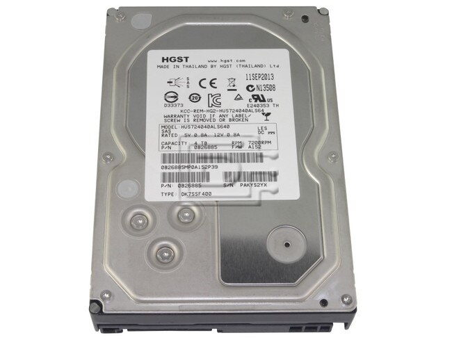 Hitachi 0B26885 HUS724040ALS640 SAS LFF Hard Drive image 1