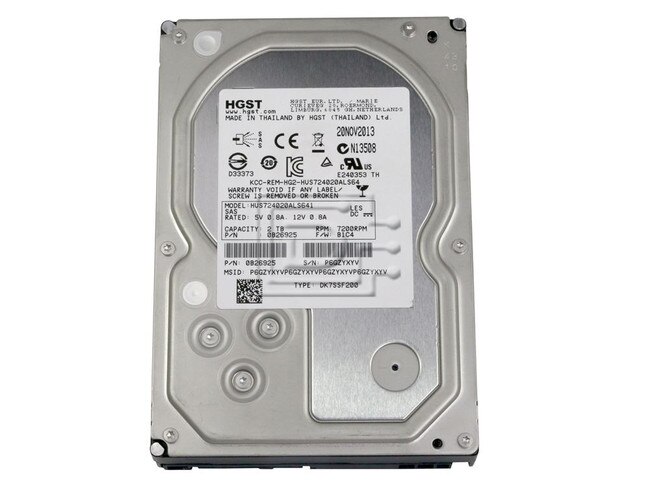 HGST 0B26925 HUS724020ALS641 SAS Hard Drive Image 2 image