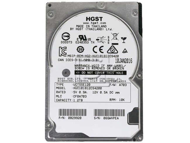 HGST 0B29920 HUC101812CS4200 SAS Hard Drives Image 2 image