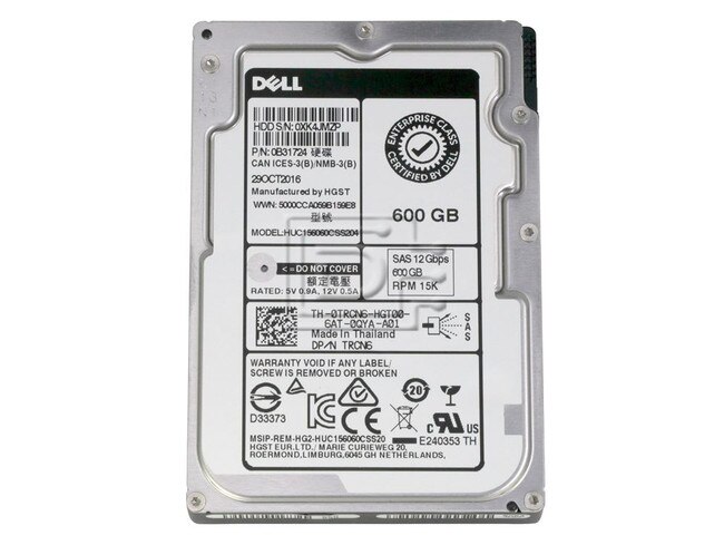 Hitachi 0B31724 HUC156060CSS204 TRCN6 0TRCN6 SAS Hard Drive image 2