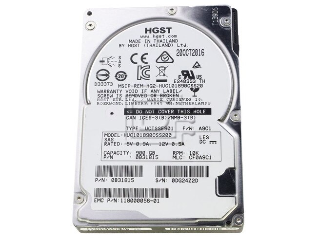 HGST 0B31815 118000056-01 SAS Hard Drive Image 1 image