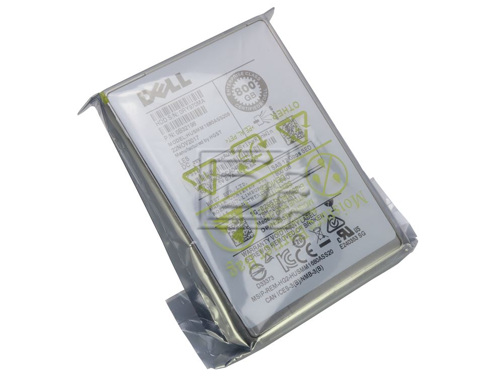 HGST 0B32198 0265TH 265TH HUSMM1680ASS205 Dell 800GB SED FIPS Encryption SAS SSD PowerEdge EMC Image 4 image