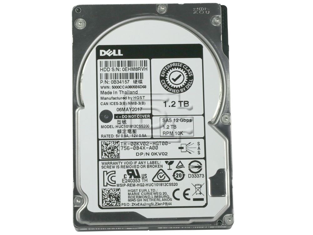 HGST 0B34157 0KV02 00KV02 SAS Hard Drive Image 2 image