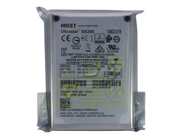 HGST 0B34953 HUSMM3240ASS204 SAS Solid State Drive Image 1 image