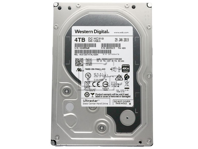 HGST 0B35915 HUS726T4TAL4204 SAS HardDrive Image 2 image