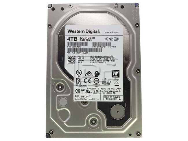 Western Digital 0B36040 HUS726T4TALE6L4 SATA Hard Drive Image 1 image