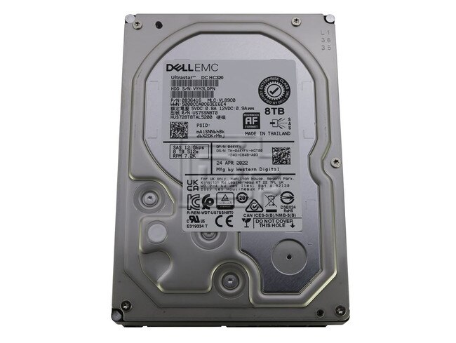 Hitachi 0B36416 HUS728T8TAL5200 44YFV 044YFV SAS Hard Drive image 1