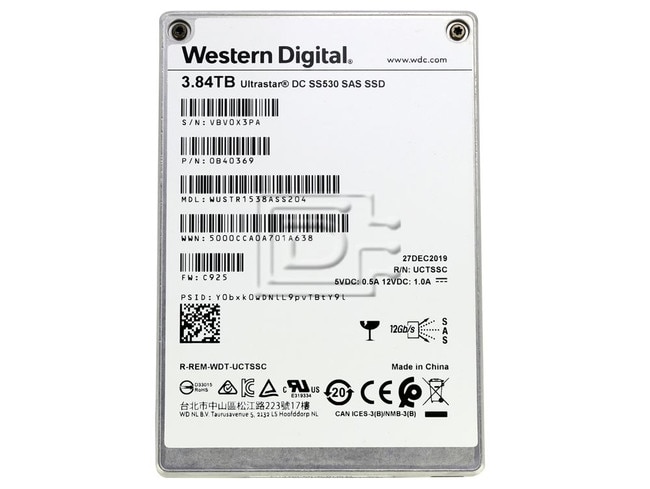 Hitachi 0B40369 WUSTR1538ASS204 SAS Solid State Drive image 1