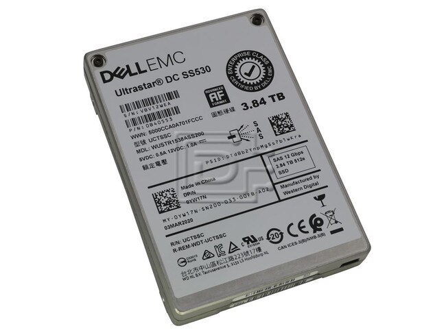 HGST 0B40553 WUSTR1538ASS200 YW17N 0YW17N SAS Solid State Drive Image 1 image