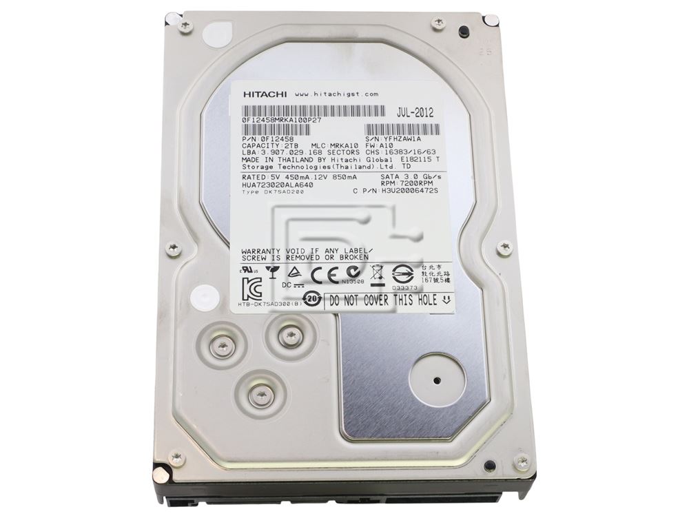 HGST 0F12455 HUA723020ALA640 SATA Hard Drive Image 1 image