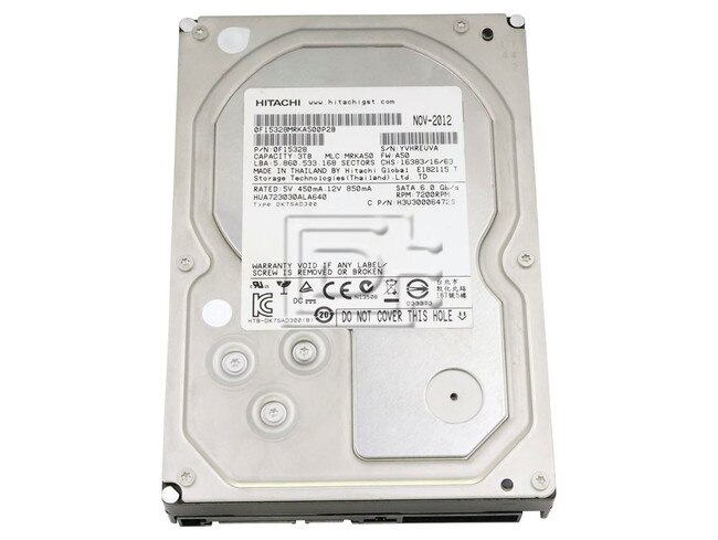 HGST 0F15328 HUA723030ALA640 Enterprise SATA Hard Drive 3TB Image 1 image
