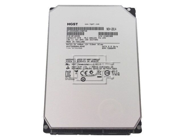 Hitachi 0F18335 HUS726060ALA640 HUS726060ALA641 6TB SATA Hard Drive image 1