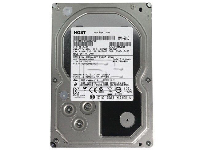 HGST 0F19459 HUS724040ALA640 SATA Hard Drives Image 1 image
