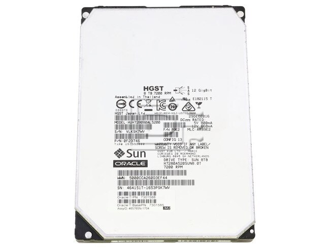 Hitachi 0F23268 HUH728080AL5200 SAS Hard Drive image 1