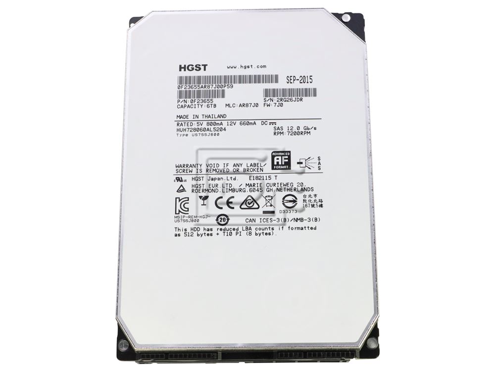 Dell Enterprise Plus HPGGV / Seagate Exos 7E8 ST6000NM0255