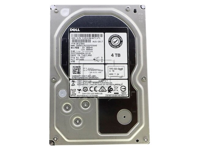 HGST 0F27041 HUS726040ALS210 X4FKY 0X4FKY SAS Hard Drive Image 1 image