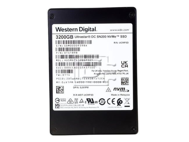 HGST 0TS1308 HUSMR7632BDP301 PCI Express Solid State Drive Image 2 image