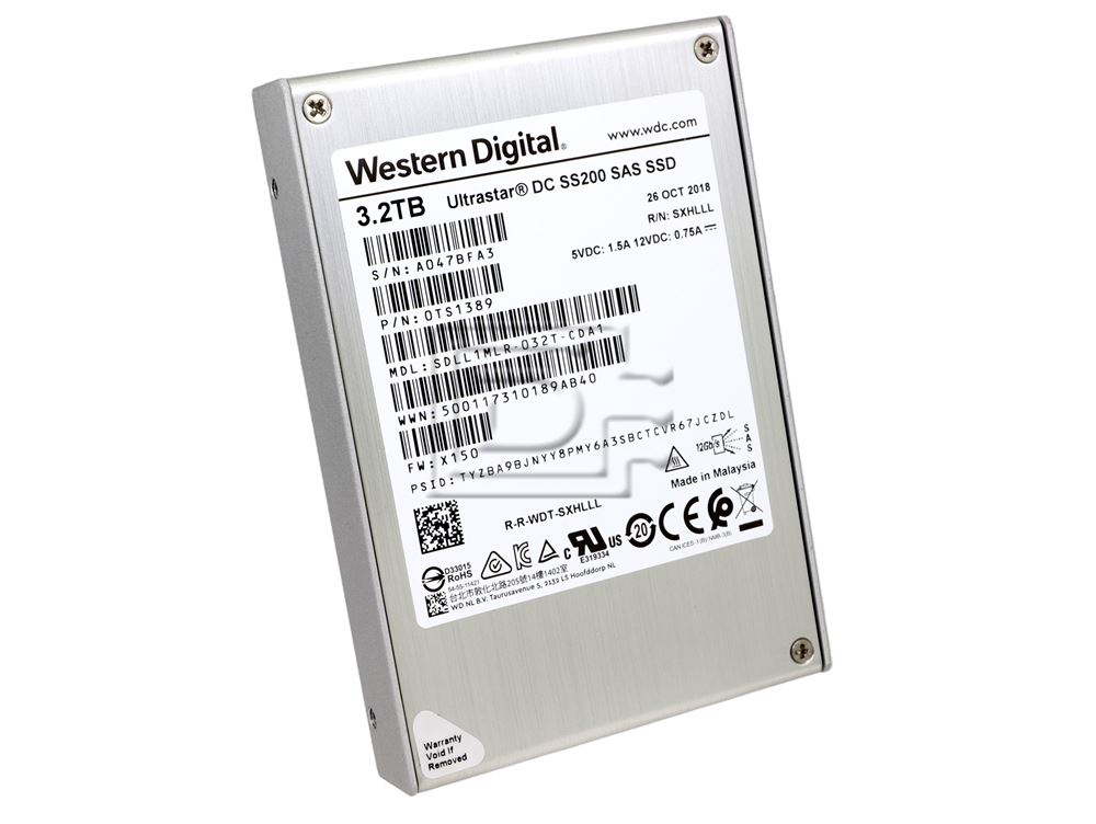 HGST 0TS1389 SDLL1MLR-032T-CDA1 3.2TB SAS SED TCG MU SSD Image 1 image