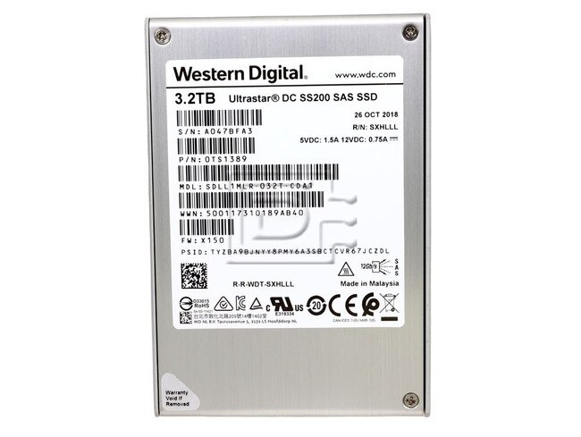 HGST 0TS1389 SDLL1MLR-032T-CDA1 3.2TB SAS SED TCG MU SSD Image 2 image