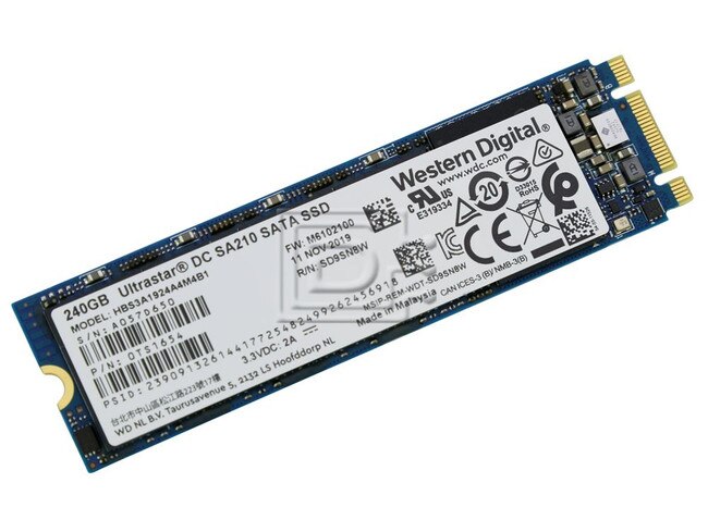 Western Digital 0TS1654 P21457-001 HBS3A1924A4M4B1 M.2 Solid State Drive image 2