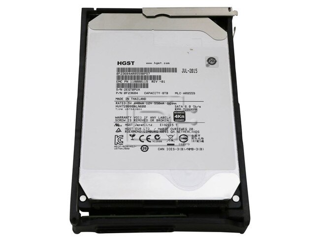 Dell Equallogic Compellent 005051297 118000115 HUH728080ALN600 0F23684 SATA Hard Drive image 1