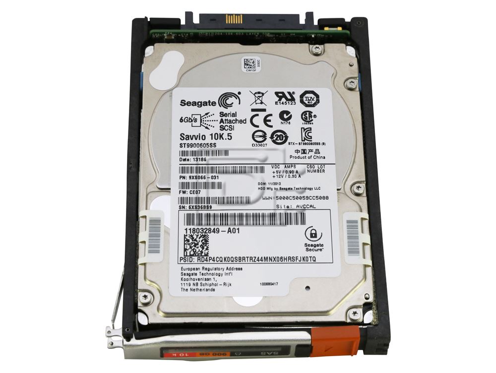 EMC 100-564-417 EMC 100-564-417 SAS Serial SCSI SATA Drive Tray Caddy Image 1 image