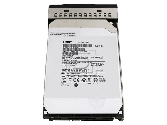 EMC 105-000-408-00 105-000-408 118000380 HUS726060ALA640 0F20573 SATA Hard Drives Image 1 image