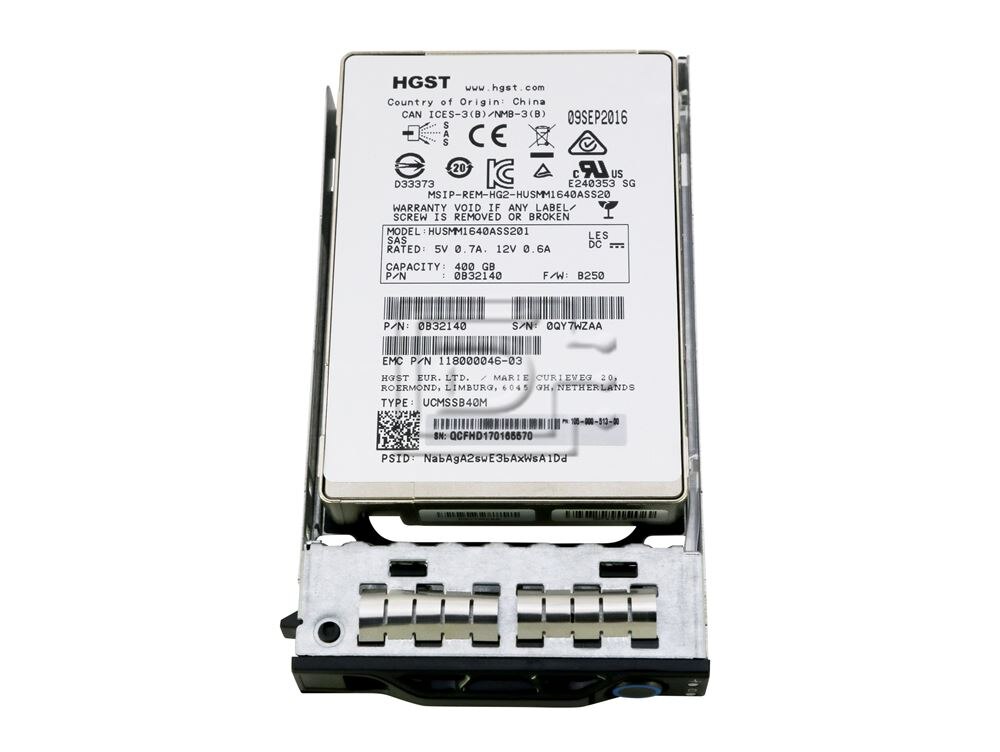 EMC 105-000-513-00 105-000-513 118000046-03 eMLC Enterprise SAS SSD Solid State Drive Image 1 image